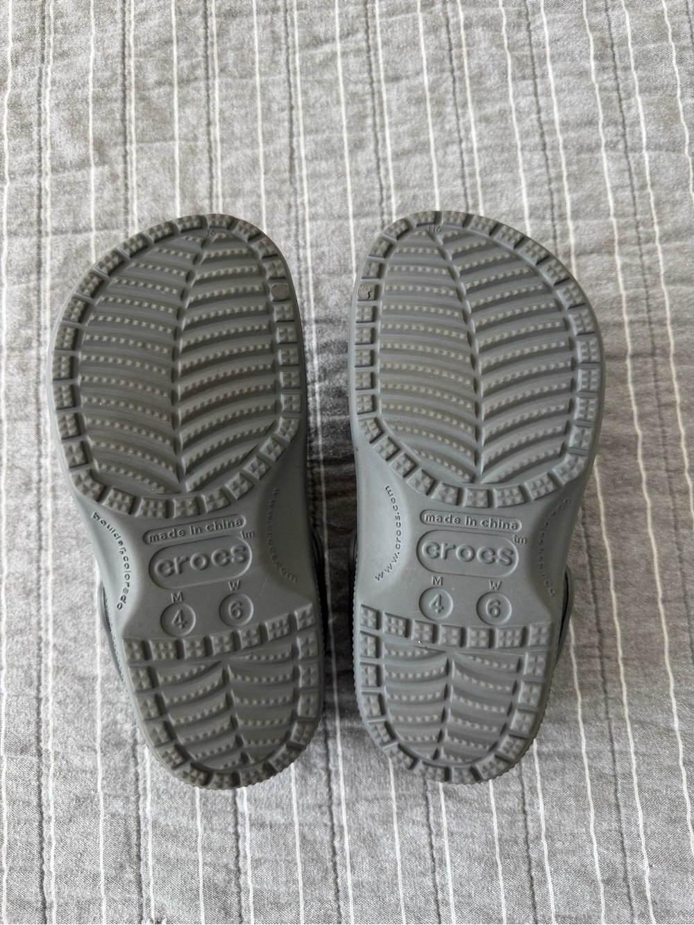 Crocs Unisex Classic Clog 10001-0DA Slate Grey Mens Size 4/ Women’s 6 - Picture 3 of 3